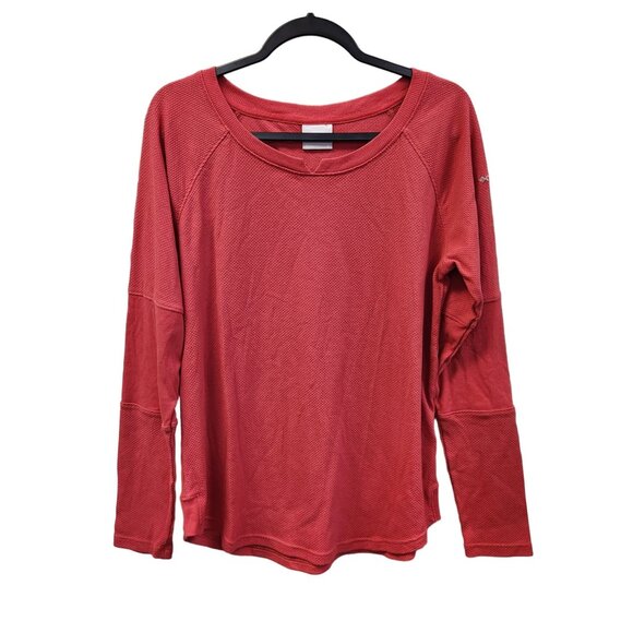 Columbia Tops - Columbia Women's L Red Long Sleeve Crew Neck Top